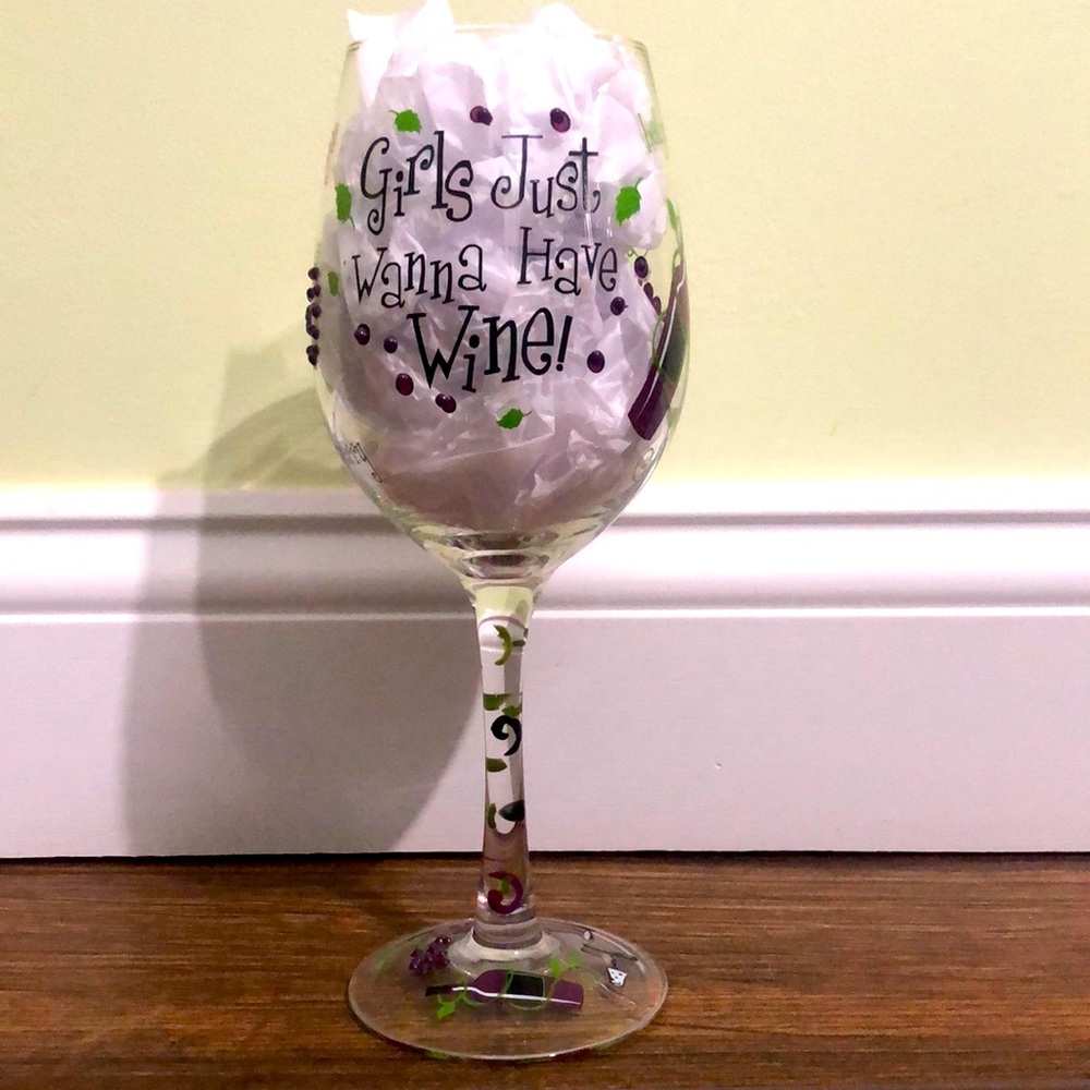 Girls Just Wanna Have Wine Glass